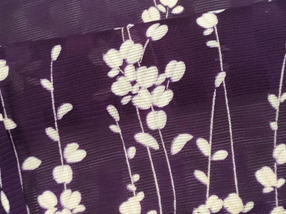 平和屋着物＊夏物　小紋　絽　草花文　正絹　逸品　CABK0890ou