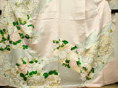 平和屋着物■豪華振袖　駒刺繍　辻が花　金彩　正絹　逸品　CABK0898ou