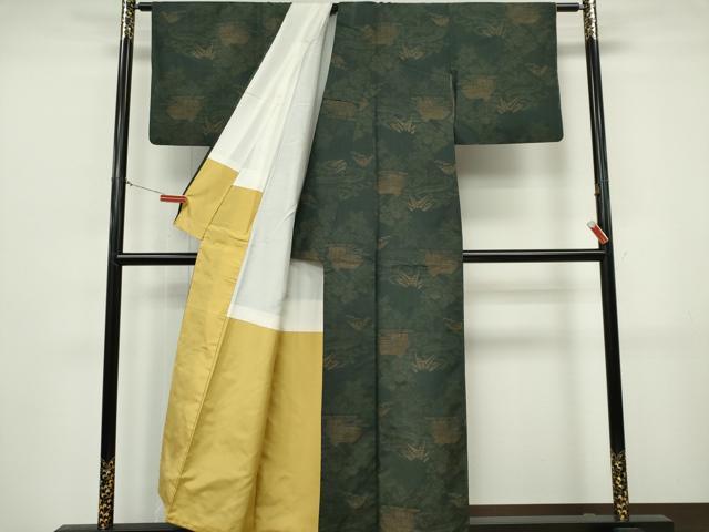 平和屋着物●男性　本場大島紬　アンサンブル　7マルキ　正絹　逸品　CABD0287ut 平和屋着物□本場大島紬 7マルキ 風景文 正絹 逸品 CABK0902ou