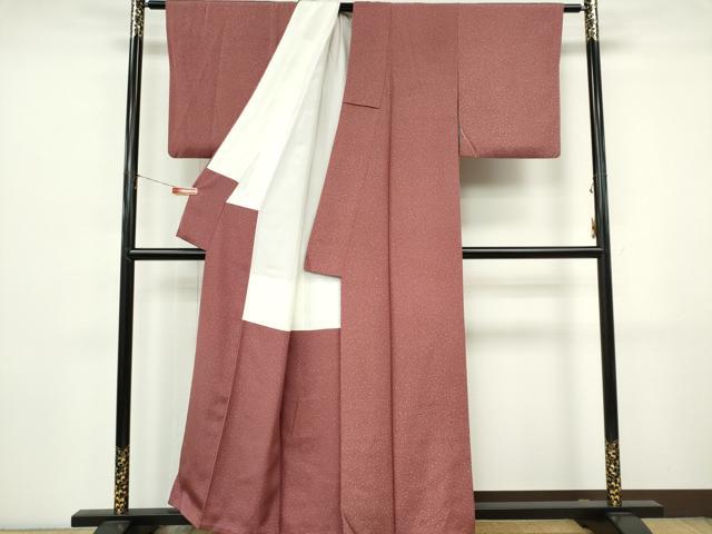 平和屋着物■上質な小紋　霞文　正絹　逸品　CABK0920ou