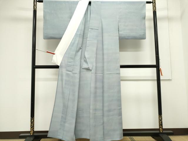 平和屋着物＊夏物　虹色創家　本郷大田子　小紋　絽　霞文　暈し染め　正絹　逸品　CABK0921ou