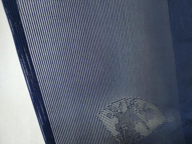 平和屋着物＊夏物　色無地　縦絽　扇面花紋紗　深縹色　やまと誂製　正絹　逸品　未使用　CABK0924ou