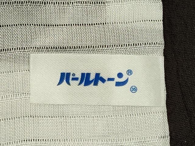 平和屋着物＊夏物　小紋　紗　舞桜文　正絹　逸品　CABK0925ou