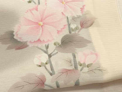 平和屋着物＊夏物　訪問着　絽　草花文　暈し染め　正絹　逸品　CABK0926ou