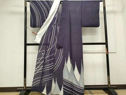 平和屋着物＊夏物　日本工芸会正会員　京友禅作家　清水光美　訪問着　絽　風景文　正絹　逸品　CABK0929ou