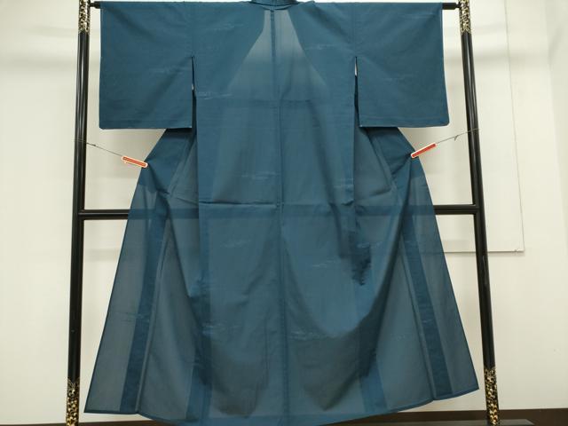平和屋着物＊夏物　紗紬　霞文　正絹　逸品　CABK0937ou
