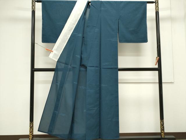 平和屋着物＊夏物　紗紬　霞文　正絹　逸品　CABK0937ou