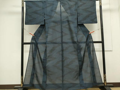 平和屋着物＊夏物　本場大島紬　夏大島　吉祥文　正絹　逸品　CABK0941ou