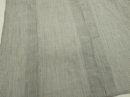 平和屋着物＊夏物　本場小千谷ちぢみ　縞　麻　逸品　CABK0942ou