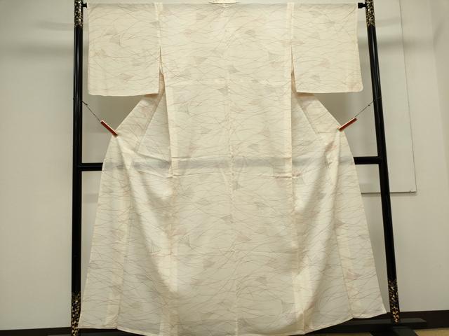 平和屋着物＊夏物　小紋　絽　芒文　正絹　逸品　CABK0943ou