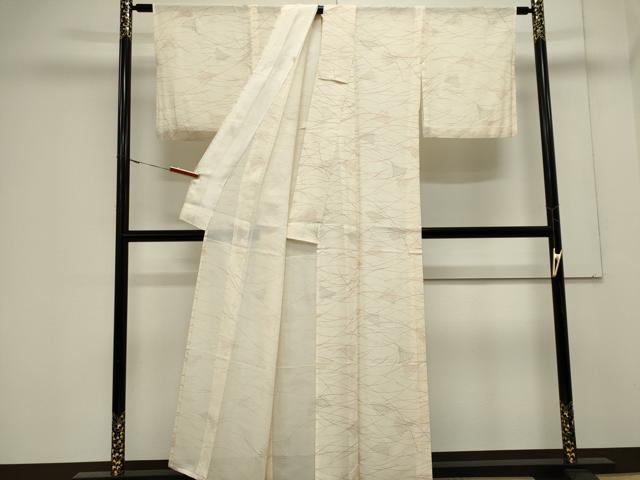 平和屋着物＊夏物　小紋　絽　芒文　正絹　逸品　CABK0943ou