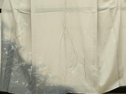 平和屋着物＊夏物　訪問着　絽　葡萄蔦の葉文　シルエット　暈し染め　正絹　逸品　CABK0950ou