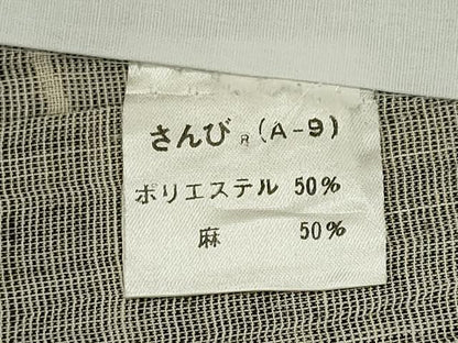平和屋着物＊夏物　小紋　縮織　流水草花文　さんび謹製　CABK0951ou