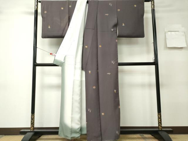 平和屋着物■上質な小紋　成り物　正絹　逸品　CABK0957ou
