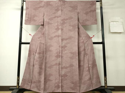 平和屋着物■江戸小紋　関明光　切嵌吉祥花文　正絹　逸品　CABK0960ou