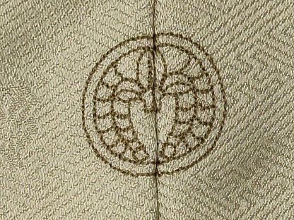 平和屋着物■訪問着　駒刺繍　地紙草花文　暈し染め　暈し染め　金彩　正絹　逸品　CABK0962ou