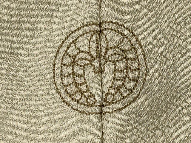 平和屋着物■訪問着　駒刺繍　地紙草花文　暈し染め　暈し染め　金彩　正絹　逸品　CABK0962ou