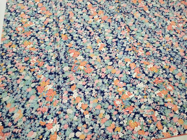 平和屋着物■上質な小紋　花鳥文　正絹　逸品　CABK0963ou