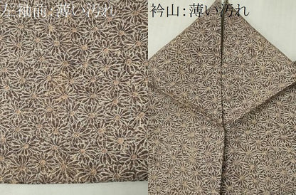 平和屋着物■上質な小紋　小花文　胴抜き仕立て　正絹　逸品　CABK0965ou