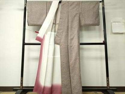 平和屋着物■上質な小紋　小花文　胴抜き仕立て　正絹　逸品　CABK0965ou