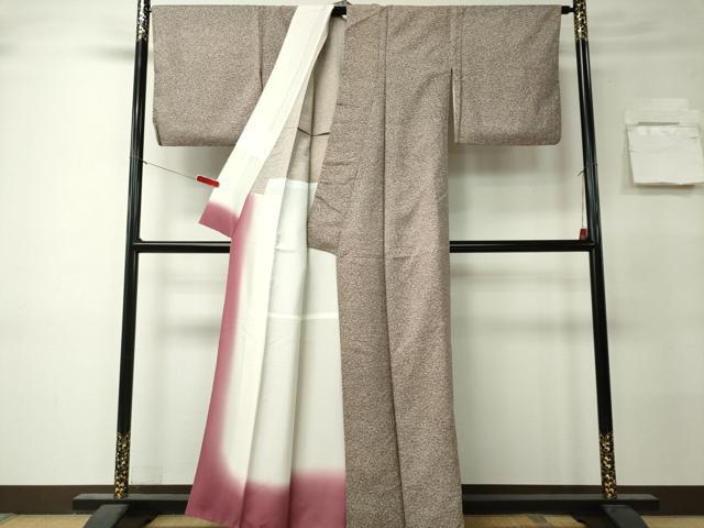 平和屋着物■上質な小紋　小花文　胴抜き仕立て　正絹　逸品　CABK0965ou