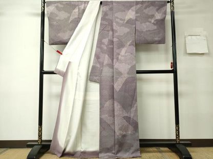 平和屋着物■上質な小紋　雲取り遠山文　正絹　逸品　CABK0978ou
