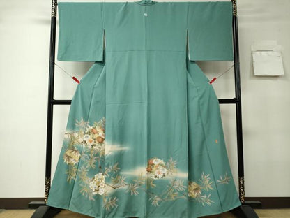 平和屋着物■豪華色留袖　作家物　駒刺繍　草花丸文　暈し染め　金彩　正絹　逸品　CABK0982ou
