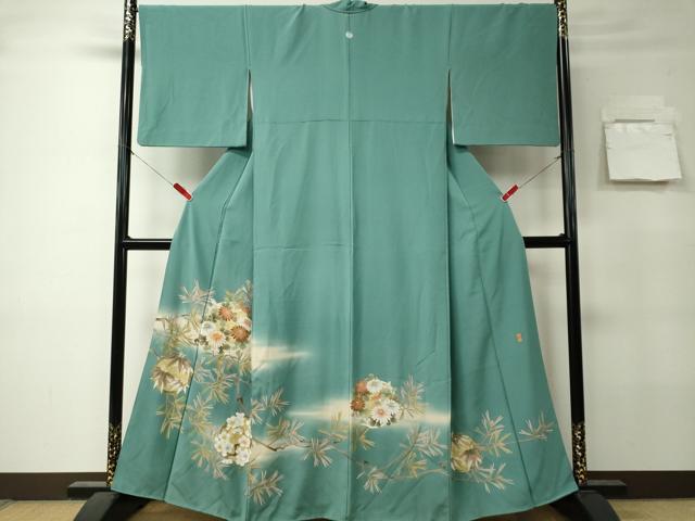 平和屋着物■豪華色留袖　作家物　駒刺繍　草花丸文　暈し染め　金彩　正絹　逸品　CABK0982ou