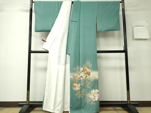 平和屋着物■豪華色留袖　作家物　駒刺繍　草花丸文　暈し染め　金彩　正絹　逸品　CABK0982ou
