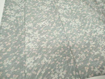 平和屋着物＊夏物　小紋　絽　舞花文　正絹　逸品　CABK0993ou