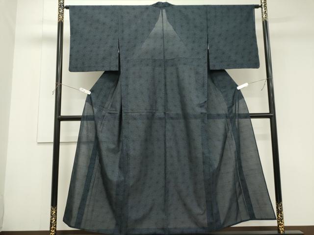 平和屋着物＊夏物　本場大島紬　夏大島　麻の葉文様　正絹　逸品　CABK0994ou