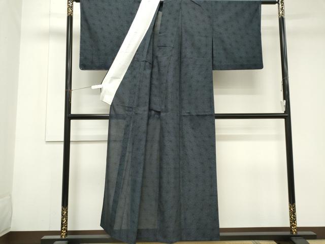 平和屋着物＊夏物　本場大島紬　夏大島　麻の葉文様　正絹　逸品　CABK0994ou