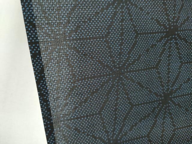 平和屋着物＊夏物　本場大島紬　夏大島　麻の葉文様　正絹　逸品　CABK0994ou