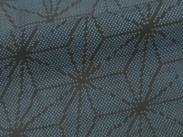平和屋着物＊夏物　本場大島紬　夏大島　麻の葉文様　正絹　逸品　CABK0994ou