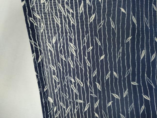 平和屋着物＊夏物　小紋　絽　枝葉間道　正絹　逸品　CABK0995ou