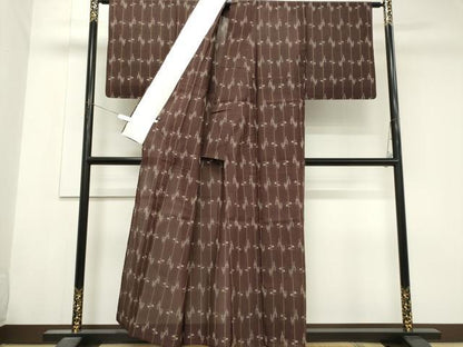 平和屋着物＊夏物　本場琉球　夏琉球　琉球絣文様　正絹　逸品　CABK1004ou