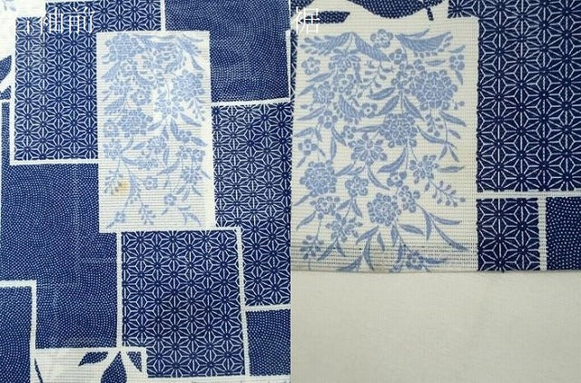 平和屋着物＊夏物　小紋　絽　吉祥草花文　洗える着物　CABK1005ou