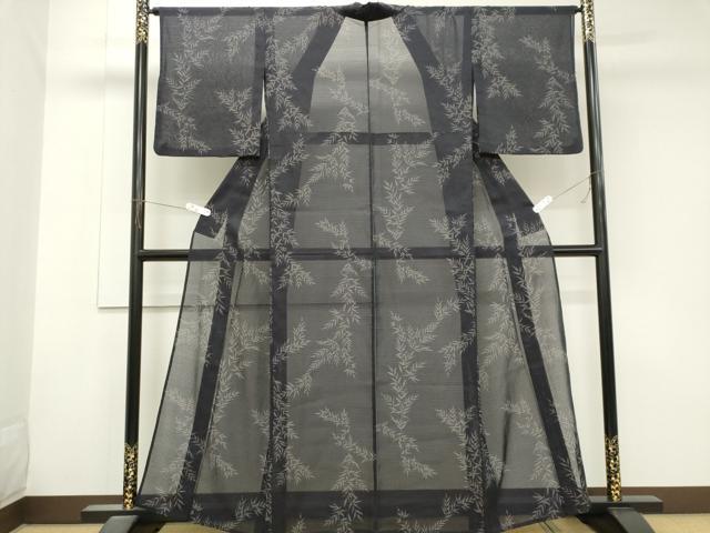 平和屋着物＊夏物　小紋　紅梅織　枝花文　洗える着物　CABK1007ou