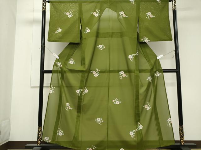 平和屋着物＊夏物　小紋　絽　辻が花　洗える着物　CABK1008ou