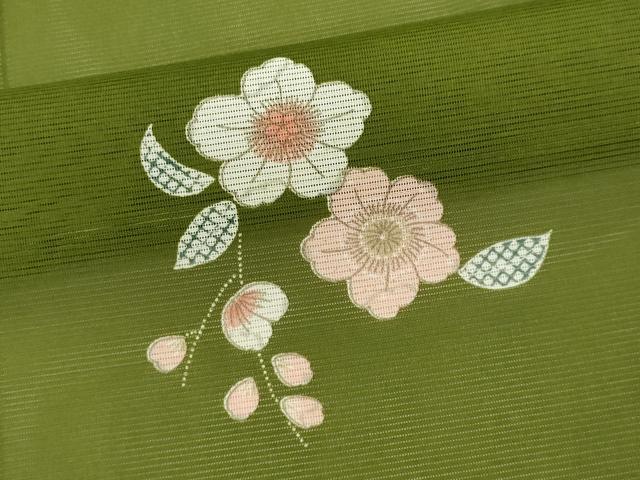 平和屋着物＊夏物　小紋　絽　辻が花　洗える着物　CABK1008ou
