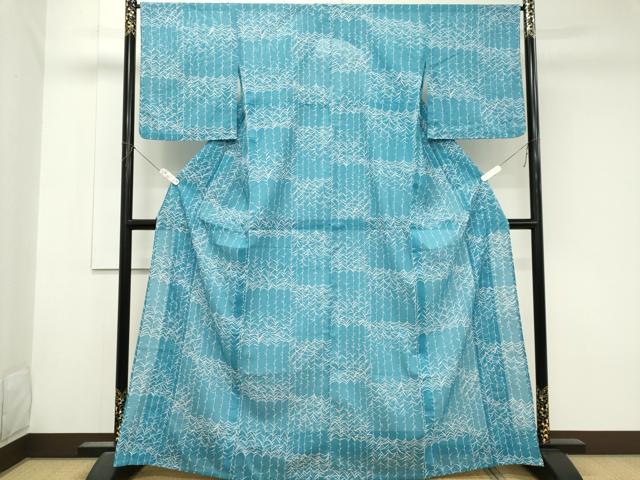 平和屋着物＊夏物　小紋　洗える着物　CABK1009ou