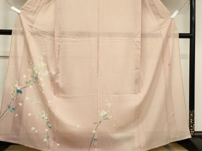 平和屋着物＊夏物　本加賀友禅作家　訪問着　絽　枝花文　暈し染め　正絹　逸品　CABK1011ou