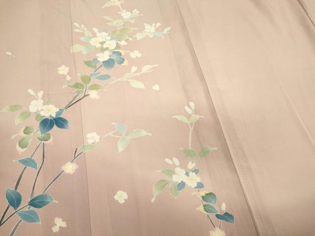 平和屋着物＊夏物　本加賀友禅作家　訪問着　絽　枝花文　暈し染め　正絹　逸品　CABK1011ou