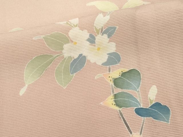 平和屋着物＊夏物　本加賀友禅作家　訪問着　絽　枝花文　暈し染め　正絹　逸品　CABK1011ou