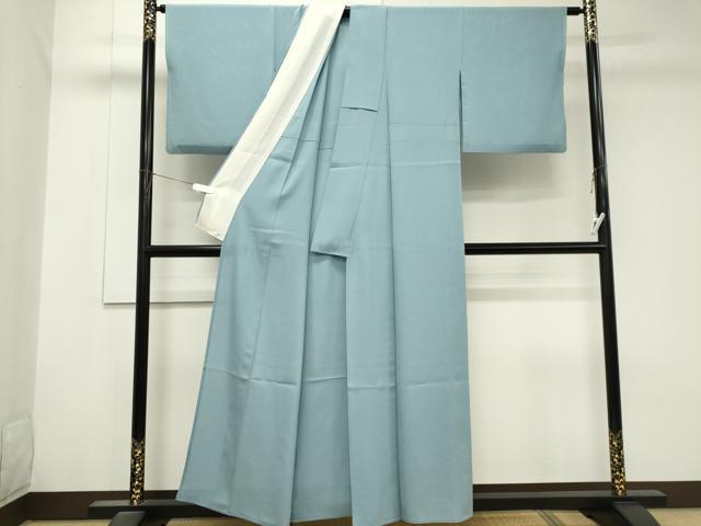 平和屋着物＊夏物　色無地　絽　秘色色　正絹　逸品　CABK1012ou