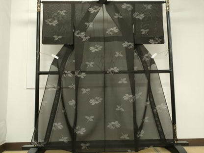 平和屋着物＊夏物　本場大島紬　夏大島　150亀甲　南天文　正絹　逸品　CABK1013ou