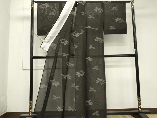 平和屋着物＊夏物　本場大島紬　夏大島　150亀甲　南天文　正絹　逸品　CABK1013ou