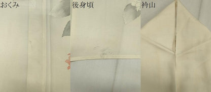 平和屋着物＊夏物　訪問着　絽　紫陽花　暈し染め　銀彩　正絹　逸品　CABK1015ou