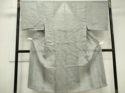 平和屋着物＊夏物　男性　長襦袢　薄鈍色　麻　逸品　CABK1017ou