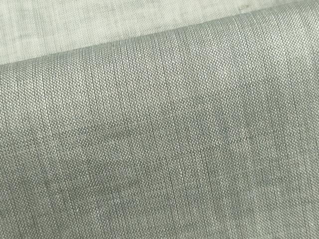 平和屋着物＊夏物　男性　長襦袢　薄鈍色　麻　逸品　CABK1017ou